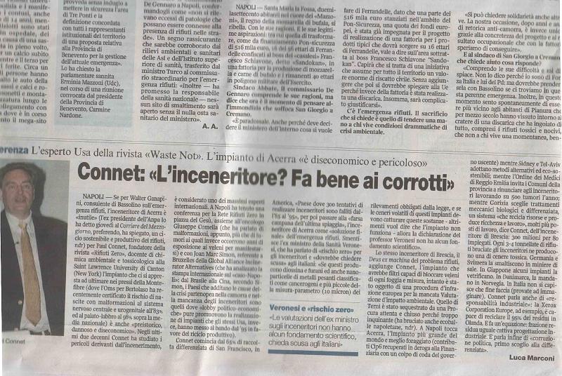 Paul Connett su COrriere della Sera.jpg